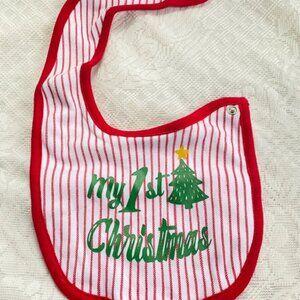Baby's First Christmas bib